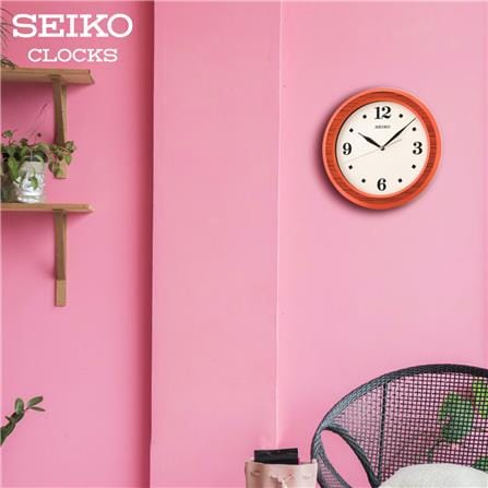 นาฬิกาแขวน SEIKO CLOCKS QXA772E 11.6 นิ้ว สีส้ม_1
