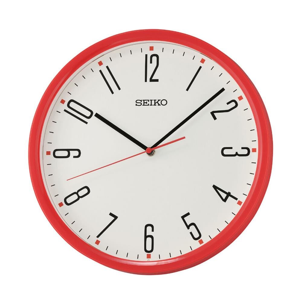 นาฬิกาแขวน SEIKO CLOCKS QHA011R 12 นิ้ว สีแดง