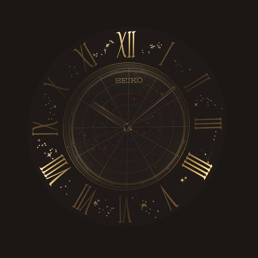 นาฬิกาแขวน SEIKO CLOCKS QHA013S 12.9 นิ้ว สีเงิน