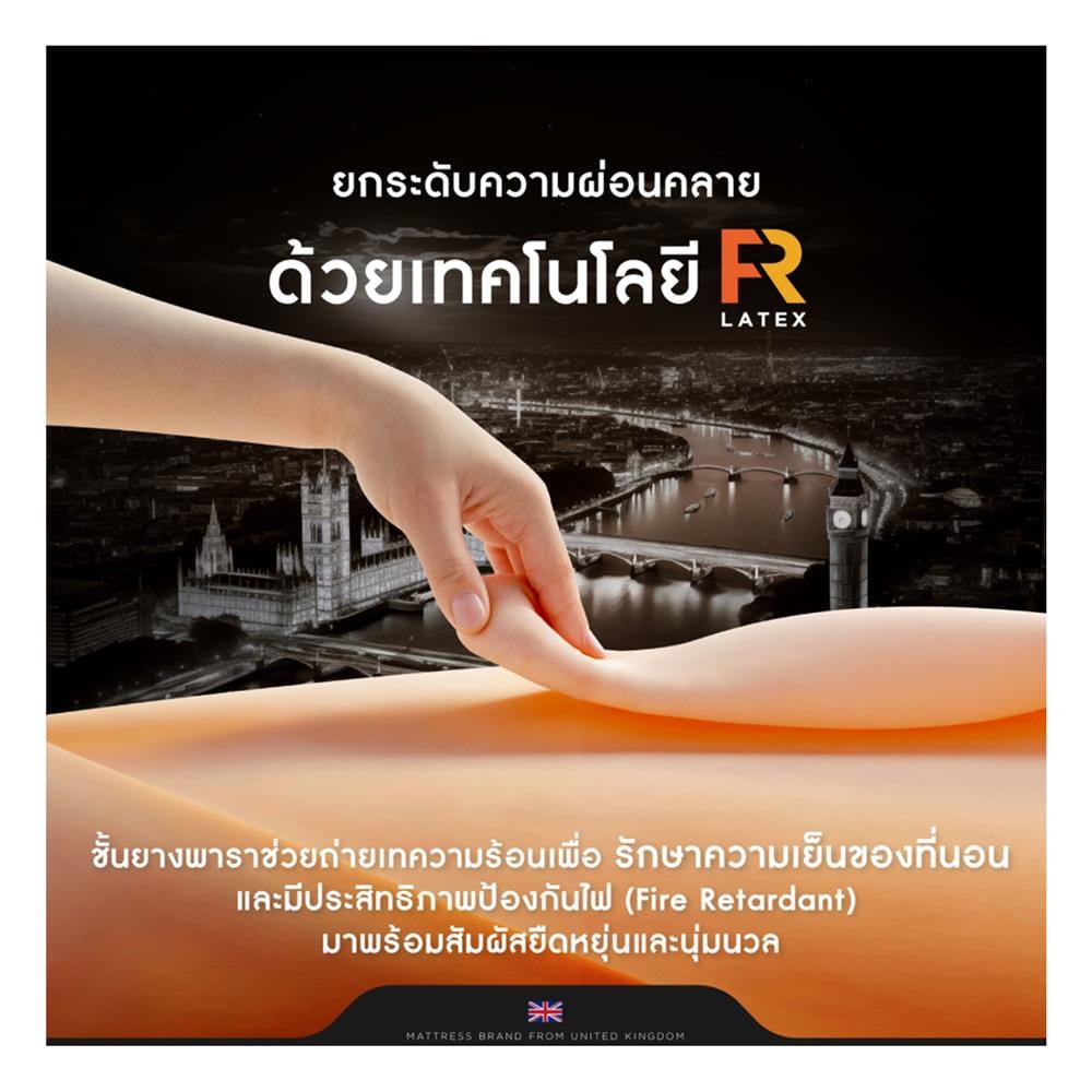 ที่นอนสปริง 6 ฟุต DUNLOPILLO รุ่น GLOSTER พร้อมหมอนหนุน 2 ใบ