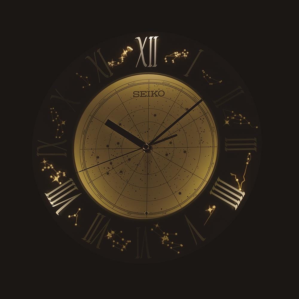 นาฬิกาแขวน SEIKO CLOCKS QHA013B 12.9 นิ้ว สีน้ำตาล