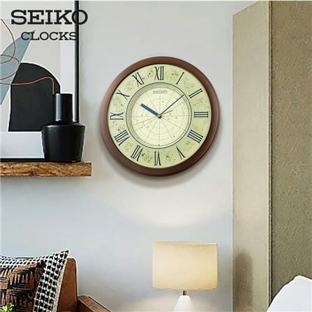 นาฬิกาแขวน SEIKO CLOCKS QHA013B 12.9 นิ้ว สีน้ำตาล_3