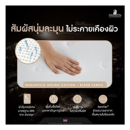 ที่นอนสปริง 3.5 ฟุต DUNLOPILLO รุ่น GLOSTER พร้อมหมอนหนุน 1 ใบ_3