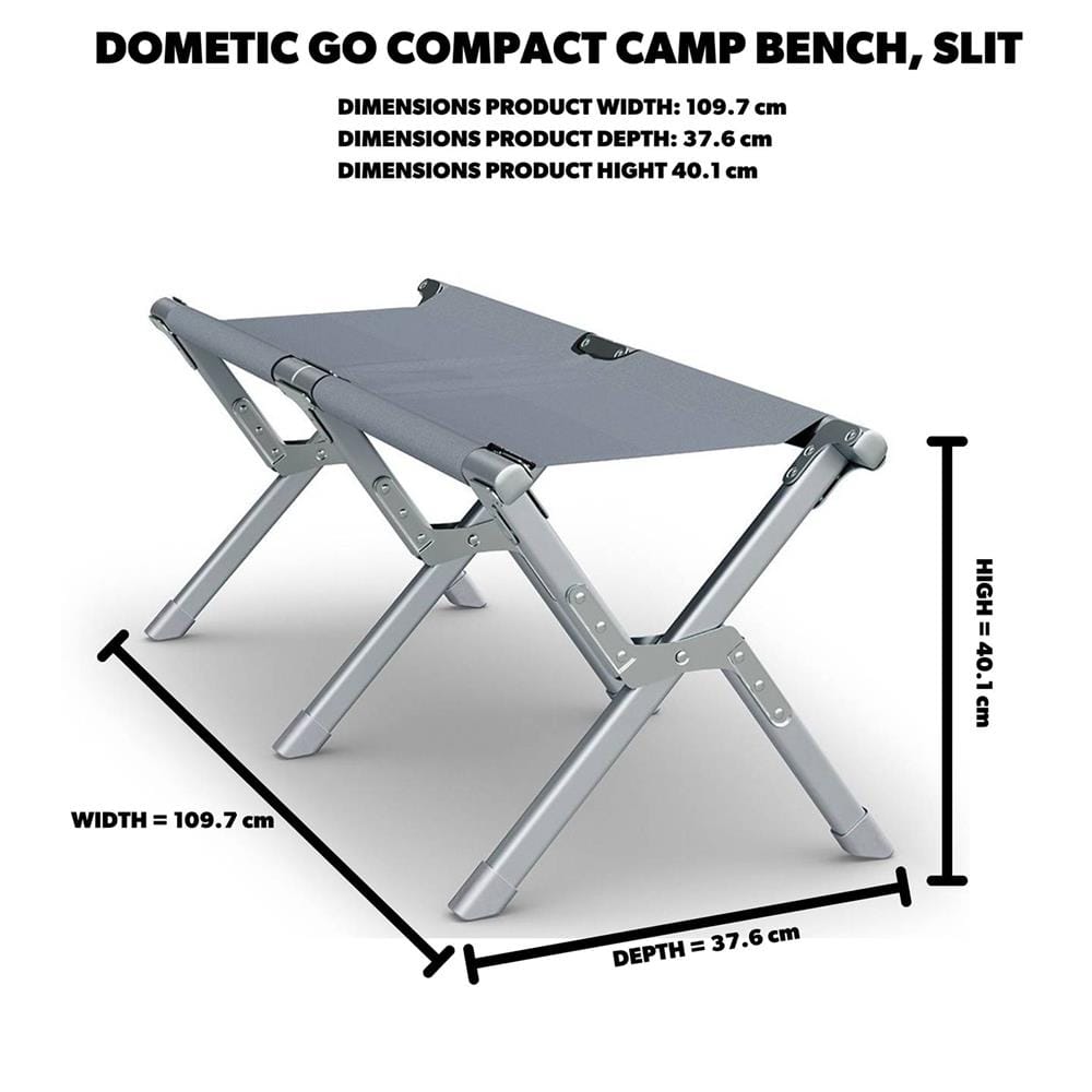 เก้าอี้สนาม DOMETIC GO CAMPACT CAMP BENCH CMP B2 สีเทา