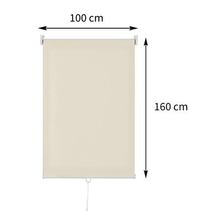 ผ้าม่านม้วน HOME LIVING STYLE CORDLESS DIO 100X160 ซม. สีครีม_6