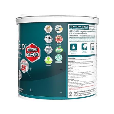 สีเคลือบเงา TOA AQUA SHIELD 2 IN 1 BASE D เงา 3.5 ลิตร_2