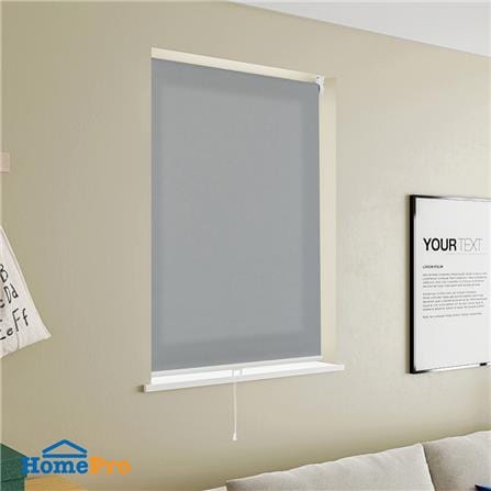 ผ้าม่านม้วน HOME LIVING STYLE CORDLESS DIO 100X160 ซม. สีเทา_4