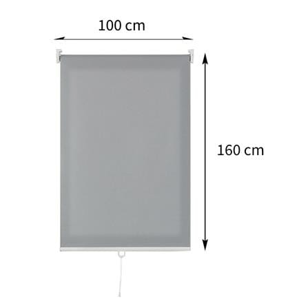 ผ้าม่านม้วน HOME LIVING STYLE CORDLESS DIO 100X160 ซม. สีเทา_6
