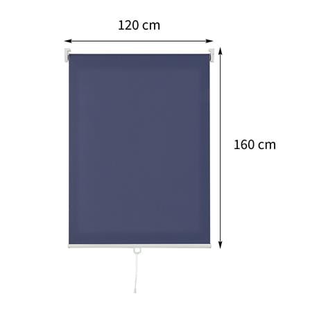 ผ้าม่านม้วน HOME LIVING STYLE CORDLESS DIO 120X160 ซม. สีน้ำเงิน_6