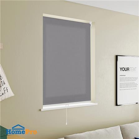 ผ้าม่านม้วน HOME LIVING STYLE CORDLESS DIO 120X160 ซม. สีเทาเข้ม_4