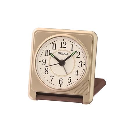 นาฬิกาปลุก SEIKO CLOCKS QHT015F 3.07X2.8 นิ้ว สีทอง_0