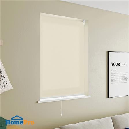 ผ้าม่านม้วน HOME LIVING STYLE CORDLESS DIO 120X160 ซม. สีครีม_4