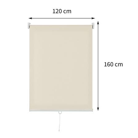 ผ้าม่านม้วน HOME LIVING STYLE CORDLESS DIO 120X160 ซม. สีครีม_6