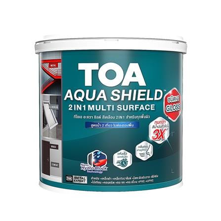 สีเคลือบเงา TOA AQUA SHIELD 2 IN 1 BASE C เงา 3.5 ลิตร_0