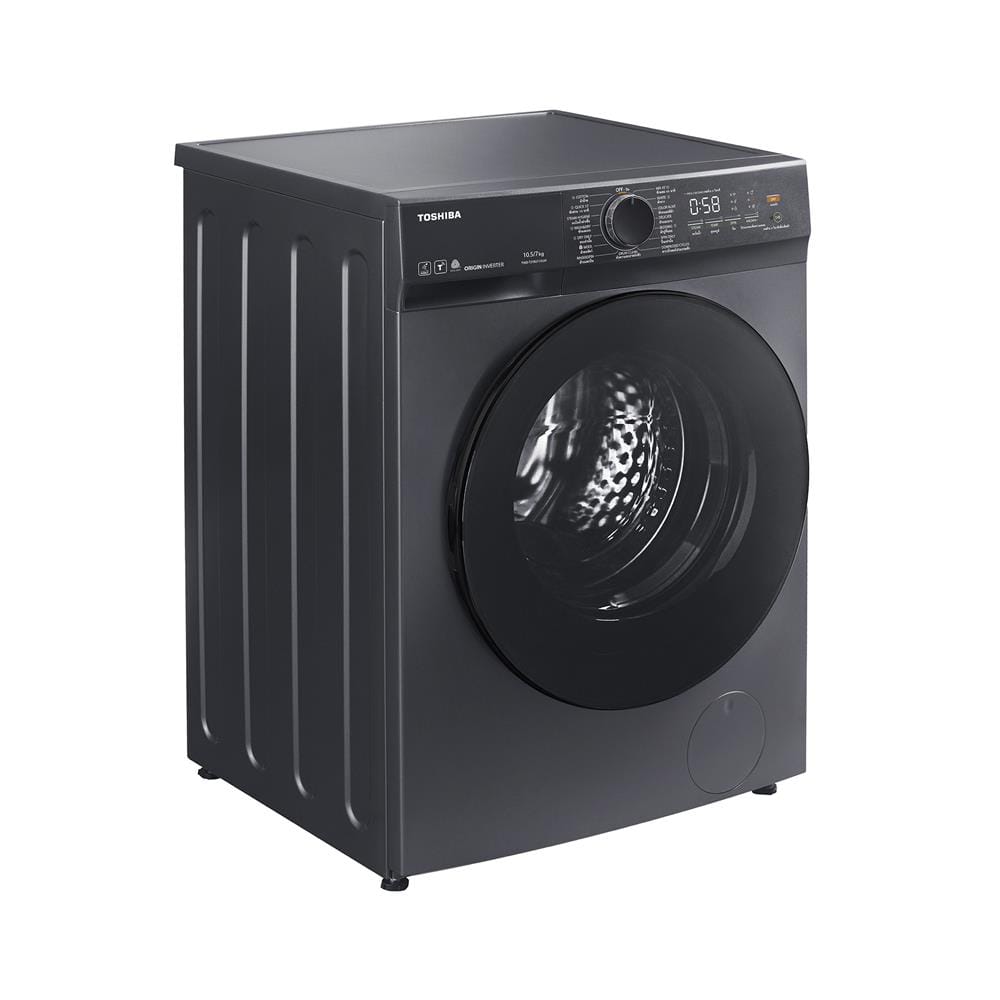 เครื่องซักอบผ้า TOSHIBA TWD-T21BU115UWT(MG) 10.5/7 กก. 1200RPM อินเวอร์เตอร์