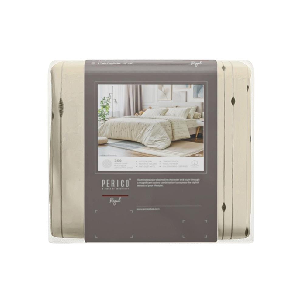 ชุดผ้าปูที่นอน 5 ฟุต 3 ชิ้น PERICO REGAL PRINT RE254