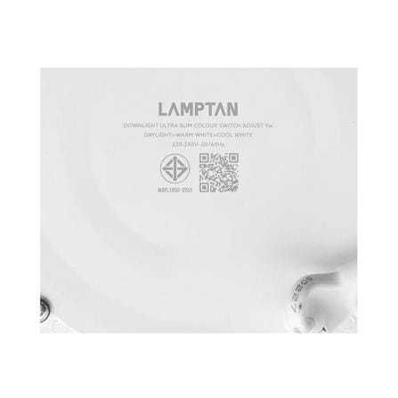 ดาวน์ไลท์ LED LAMPTAN ADJUST 5.6 นิ้ว 9 วัตต์ DAYLIGHT/COOL WHITE/WARM WHITE สีขาว_9