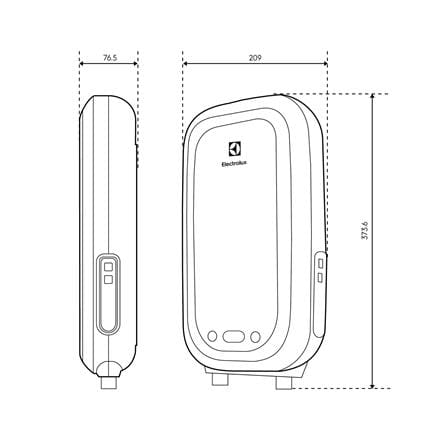 เครื่องทำน้ำอุ่น ELECTROLUX EWE381SX1-G6 3800 วัตต์ สีเทา_6