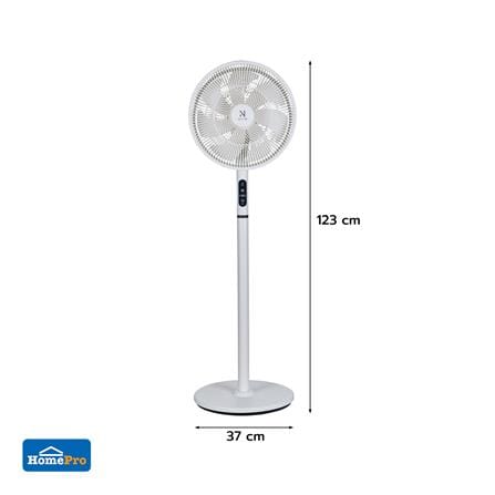 พัดลมตั้งพื้น 14 นิ้ว พร้อมรีโมต NIKITO WHITE-R TT-LD20A1 สีขาว_7