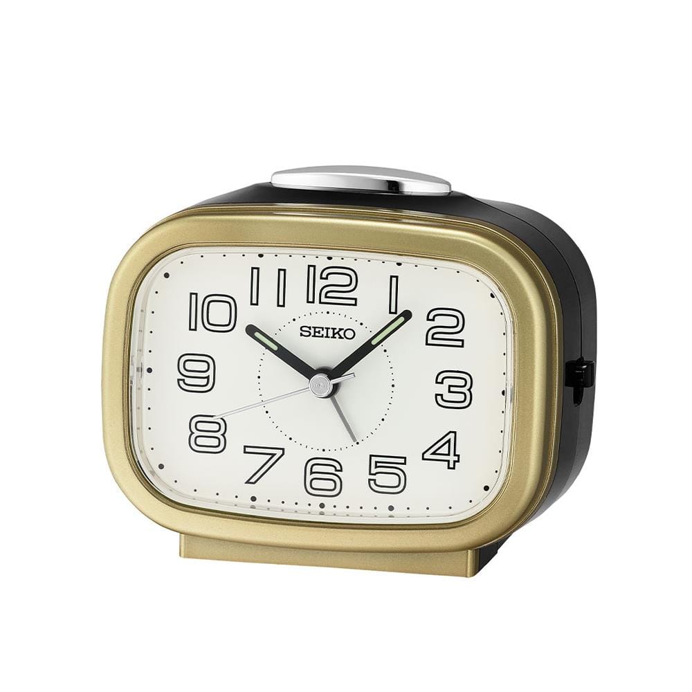 นาฬิกาปลุก SEIKO CLOCKS QHK060G 3.89X3.3 นิ้ว สีทอง_1