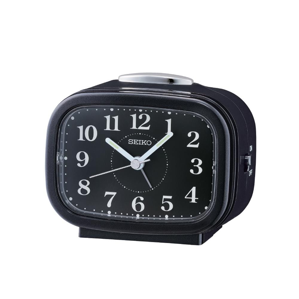 นาฬิกาปลุก SEIKO CLOCKS QHK060J 3.89X3.3 นิ้ว สีดำ