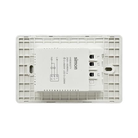 สวิตซ์ไฟอัจฉริยะ 2 ช่อง SIMON SIM52S-02-IOTTE-WH สีขาว_2