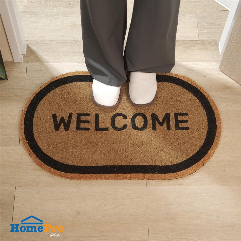 พรมกากมะพร้าว HOME LIVING STYLE W.CAPSULE 45X75 ซม. สีดำ