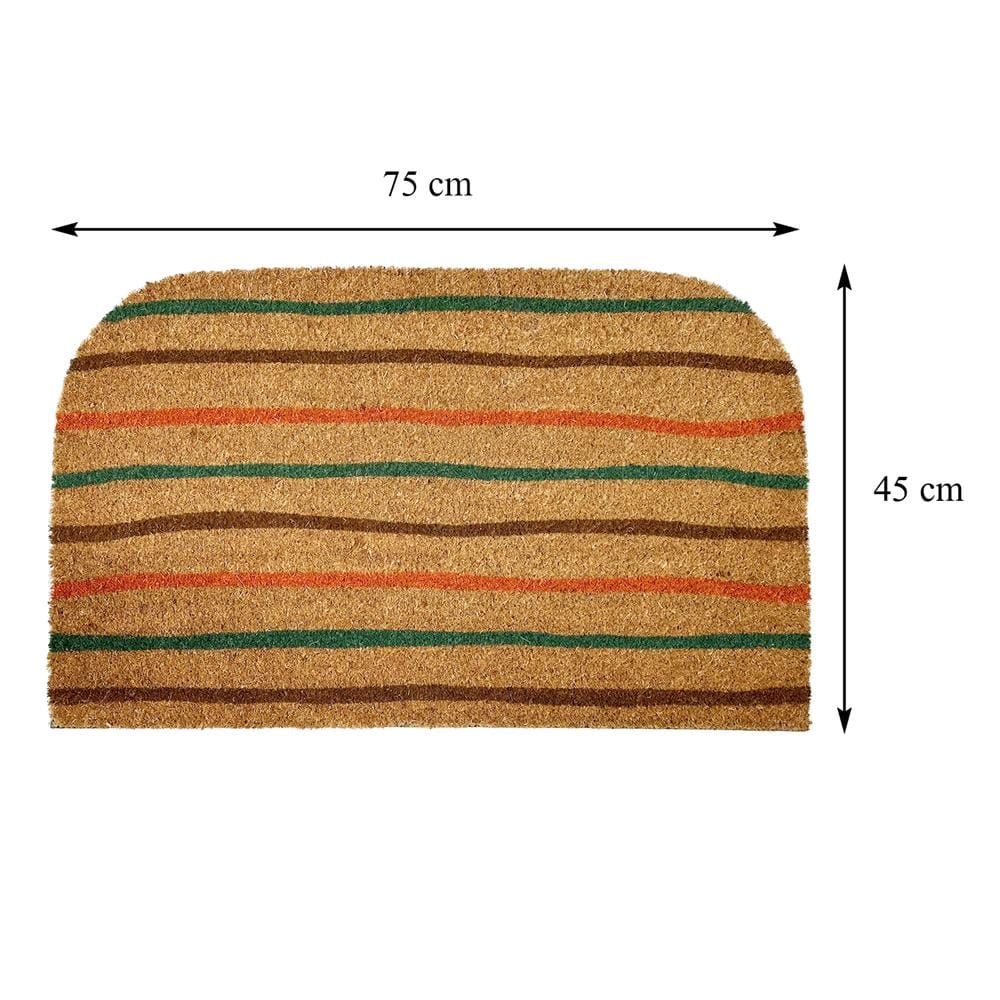 พรมกากมะพร้าว HOME LIVING STYLE CURVE 45X75 ซม. สีเขียว