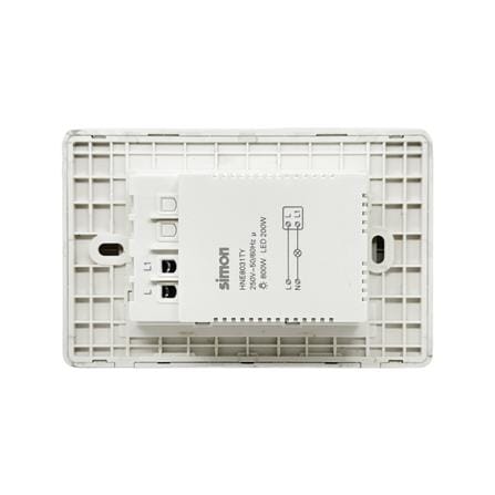 สวิตซ์ไฟอัจฉริยะ 1 ช่อง SIMON SIM52S-01-IOTTE-WH สีขาว_2