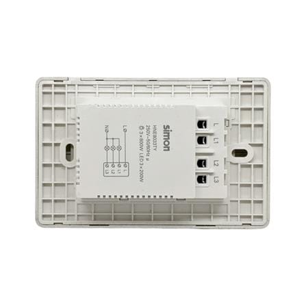 สวิตซ์ไฟอัจฉริยะ 3 ช่อง SIMON SIM52S-03-IOTTE-G7 สีทอง_2