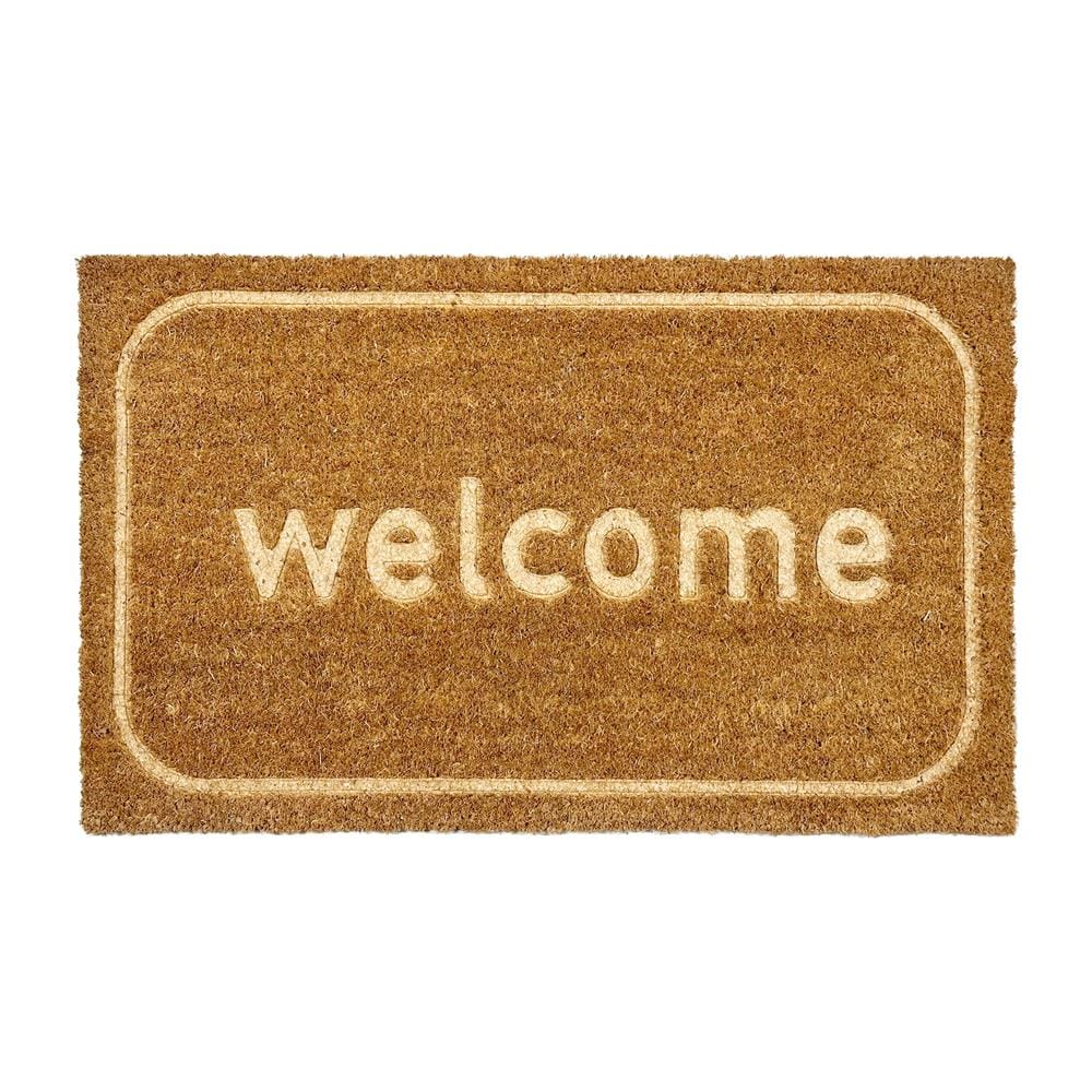 พรมกากมะพร้าว HOME LIVING STYLE WELCOME 45X75 ซม. สีน้ำตาล_1