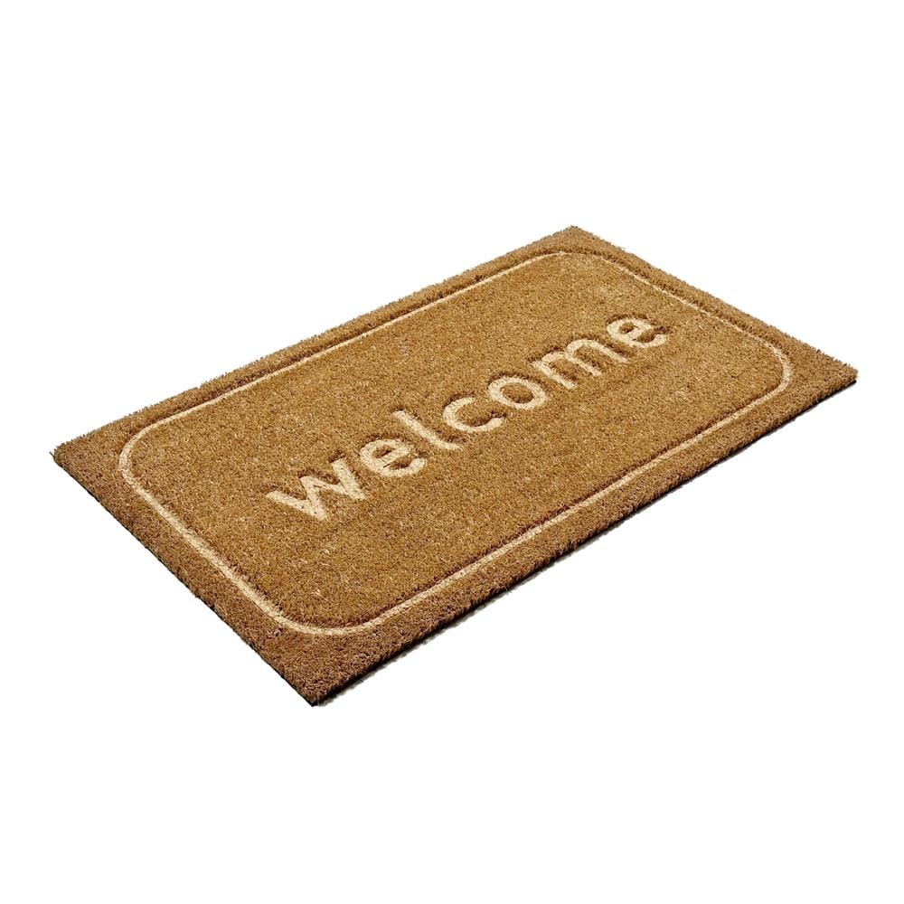 พรมกากมะพร้าว HOME LIVING STYLE WELCOME 45X75 ซม. สีน้ำตาล