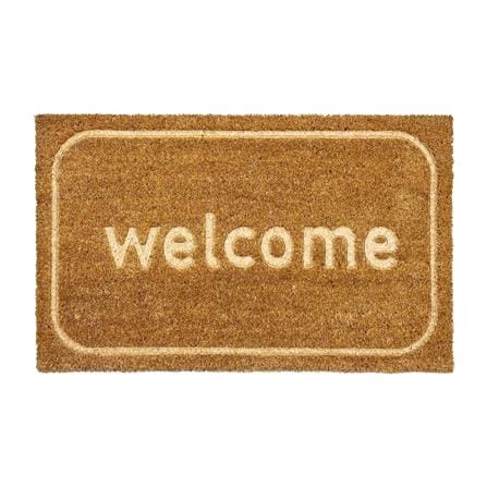 พรมกากมะพร้าว HOME LIVING STYLE WELCOME 45X75 ซม. สีน้ำตาล_0