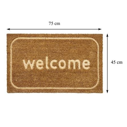 พรมกากมะพร้าว HOME LIVING STYLE WELCOME 45X75 ซม. สีน้ำตาล_8
