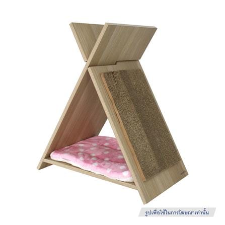 บ้านแมวพร้อมที่ลับเล็บ LUVORA CATHOME05 50X21X30 ซม._1