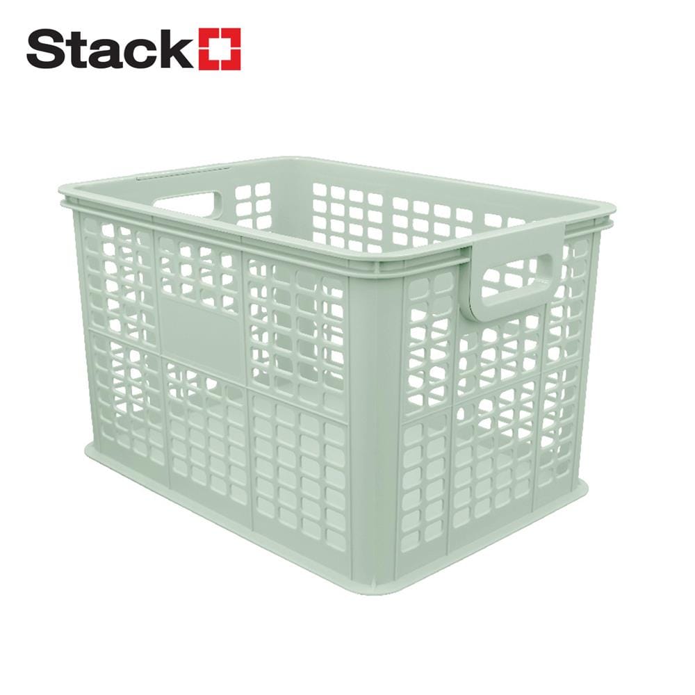 กล่องเก็บของซ้อนได้ STACKO CIRCULAR 45.4x32.6x28 ซม. สีเขียว