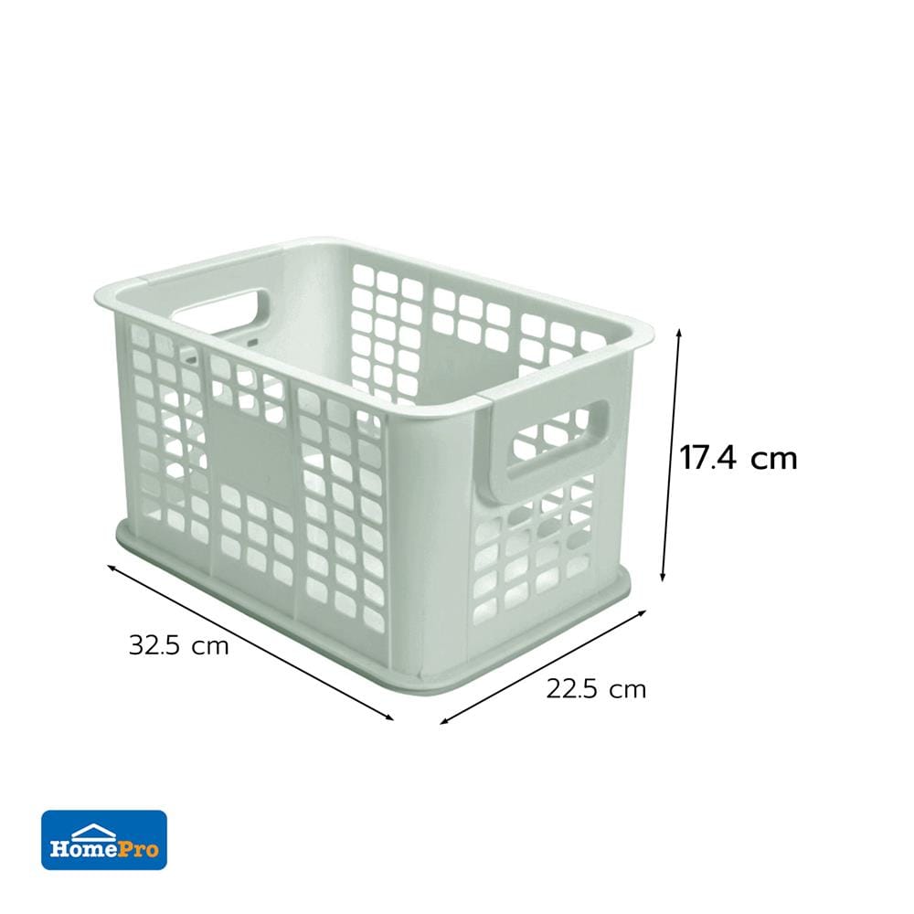 กล่องเก็บของซ้อนได้ STACKO CIRCULAR 22.5x32.5x17.4 ซม. สีเขียว