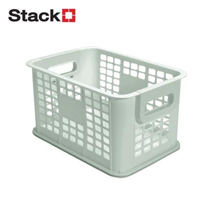 กล่องเก็บของซ้อนได้ STACKO CIRCULAR 22.5x32.5x17.4 ซม. สีเขียว_1