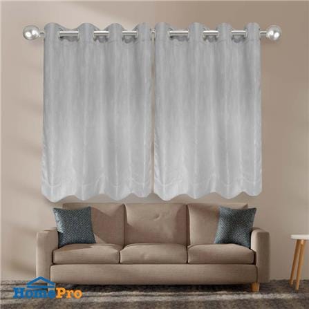 ผ้าม่าน EYELET HOME LIVING STYLE DENVER UV 140X160 ซม. สีเทา_4