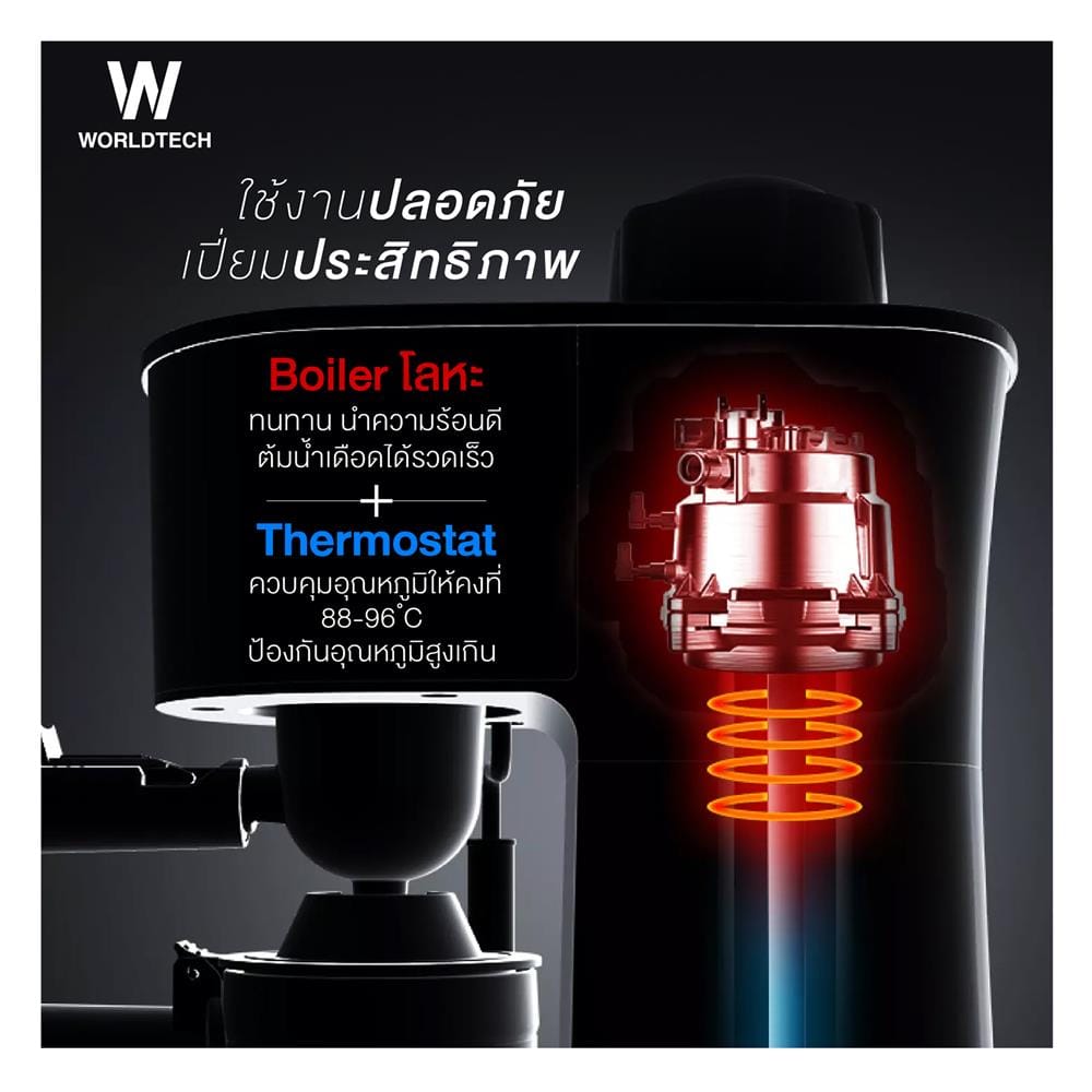เครื่องชงกาแฟ WORLDTECH WT-CM8