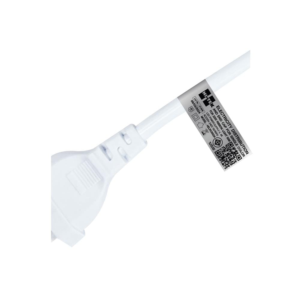 อุปกรณ์หัวจ่ายไฟเส้น LED HI-TEK SINGLE COLOR 2 PIN