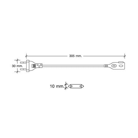 อุปกรณ์หัวจ่ายไฟเส้น LED HI-TEK SINGLE COLOR 2 PIN_3