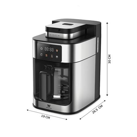 เครื่องชงกาแฟดริป WORLDTECH WT-CM315T สีเงิน_6