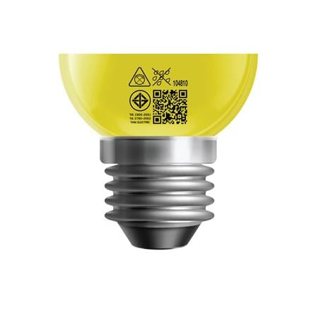 หลอด LED HI-TEK PING PONG 2.5 วัตต์ สีเหลือง E27_7