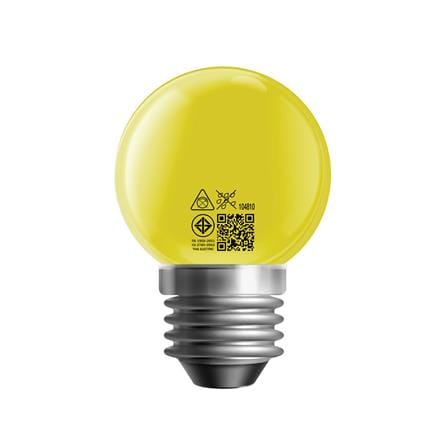 หลอด LED HI-TEK PING PONG 2.5 วัตต์ สีเหลือง E27_1