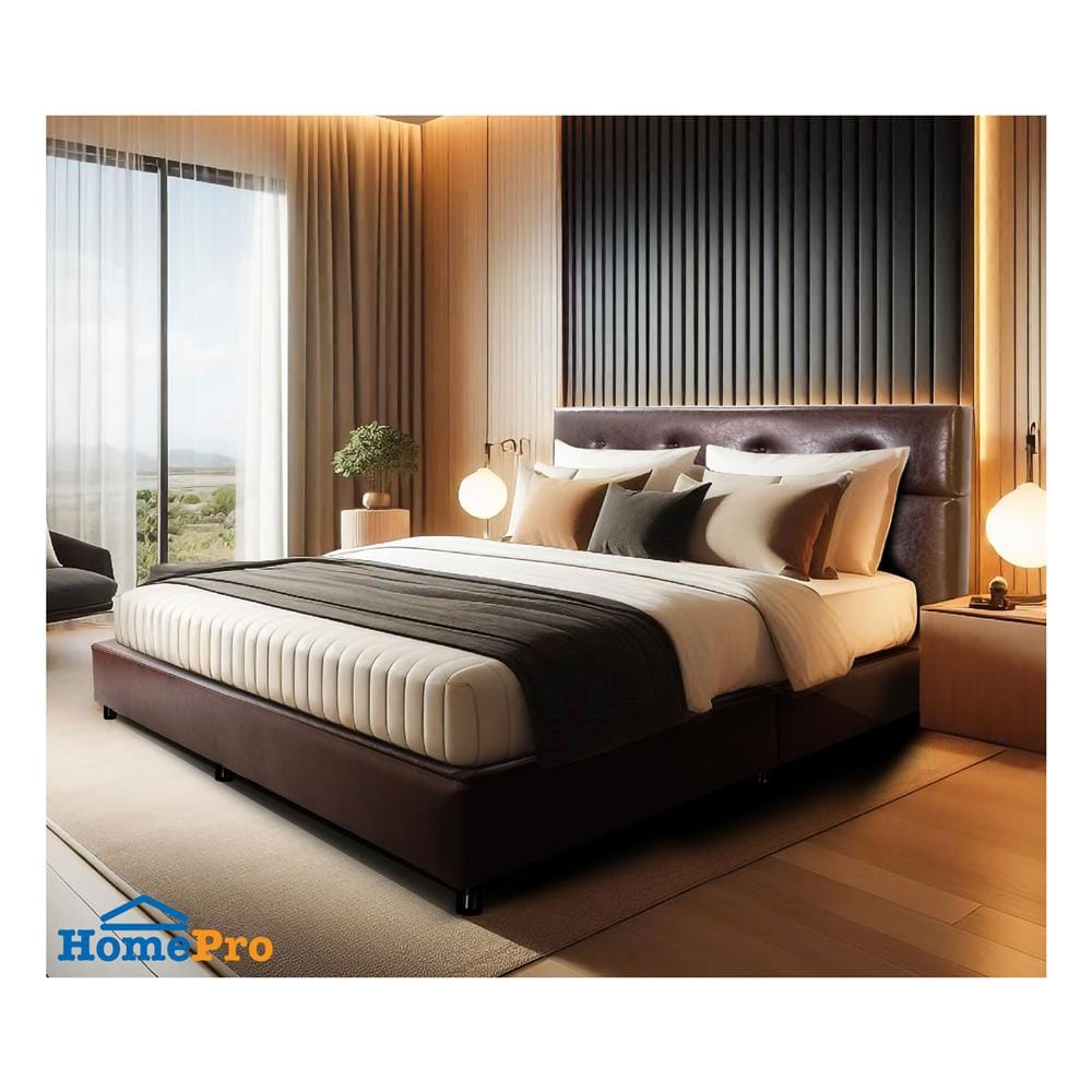 ฐานรองหัวเตียง 6 ฟุต SLUMBERLAND ROWANA สี BROWN