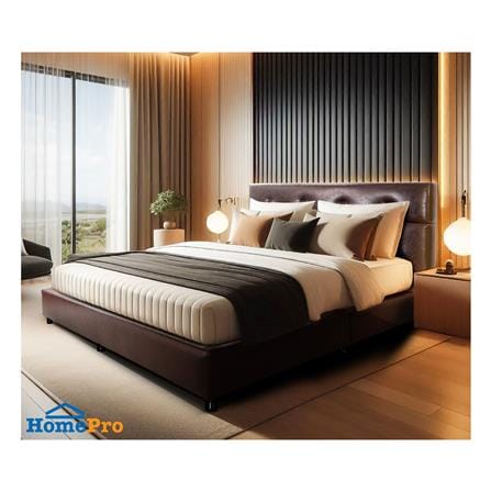 ฐานรองหัวเตียง 6 ฟุต SLUMBERLAND ROWANA สี BROWN_4