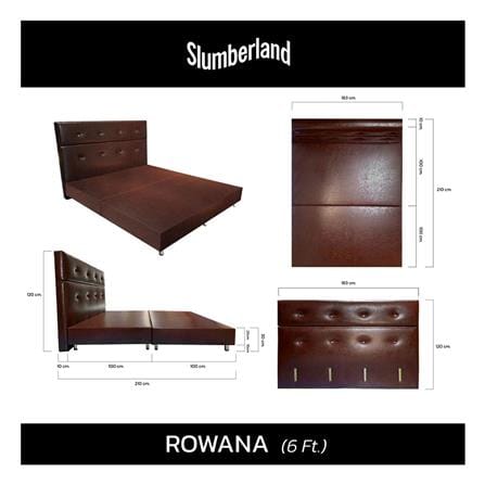 ฐานรองหัวเตียง 6 ฟุต SLUMBERLAND ROWANA สี BROWN_5