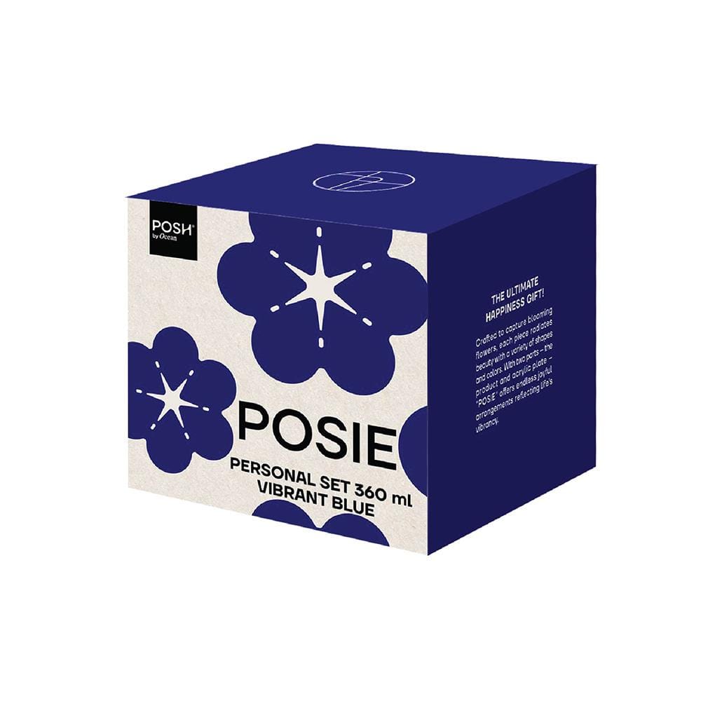 แก้วหู 360 มล. OCEAN GLASS POSIE VIBRANT BLUE
