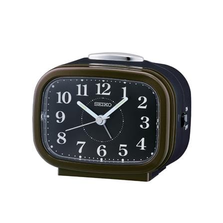นาฬิกาปลุก SEIKO CLOCKS QHK060B 3.89X3.3 นิ้ว สีน้ำตาล_0